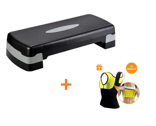 Pack Step Aerobico 2 Niveles + Faja Termica