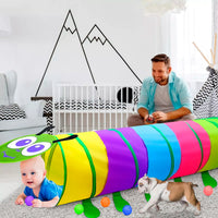 Carpa Tunel Infantil Gusano Diametro 46cm - L 180cm