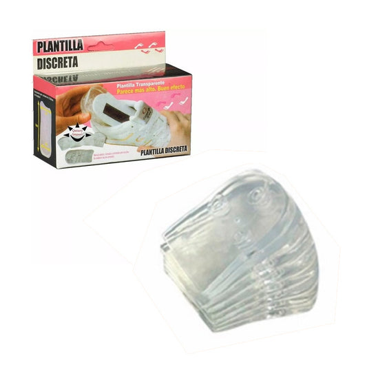 Par Plantilla Silicona Transparente Aumenta Estatura - 5cm