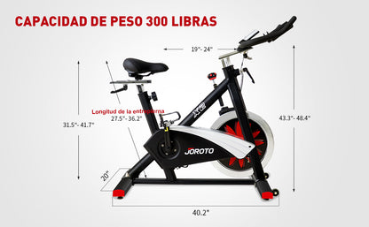Bicicleta estática Spinning Magnética Volante 15.8 Kg Prof - Alto Trafico X2