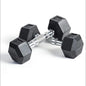 PAR Mancuerna Hexagonal Caucho Goma Crossfit Funcional 2.5 Kg - PAR