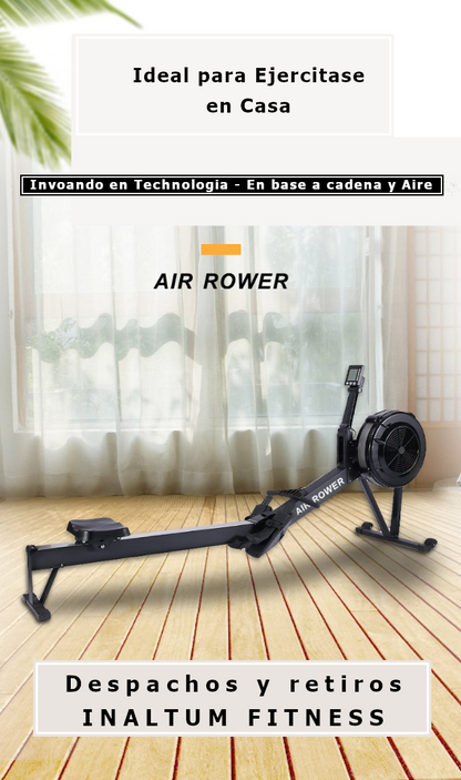Remadora acero Air Rower - Cadena Aire