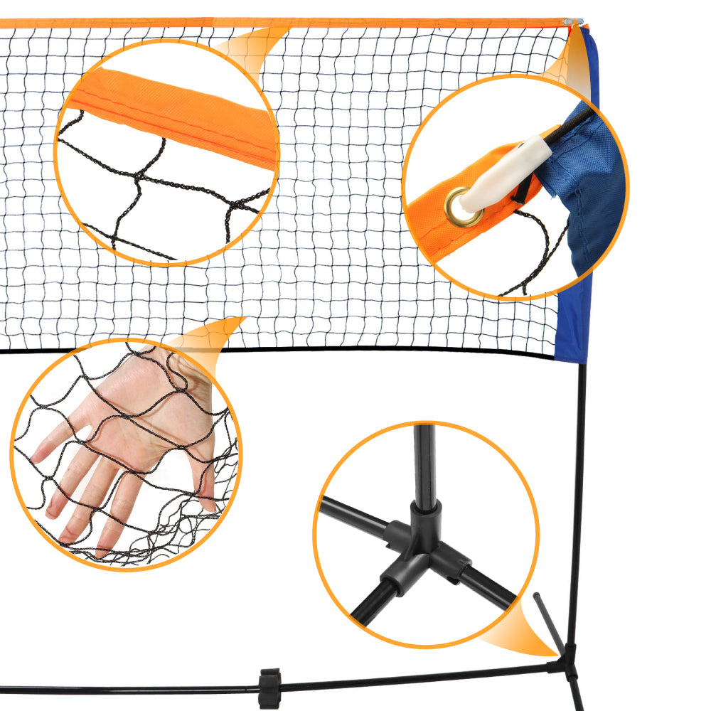 Red Badminton con Parantes y Red portable con Bolso 4 metros
