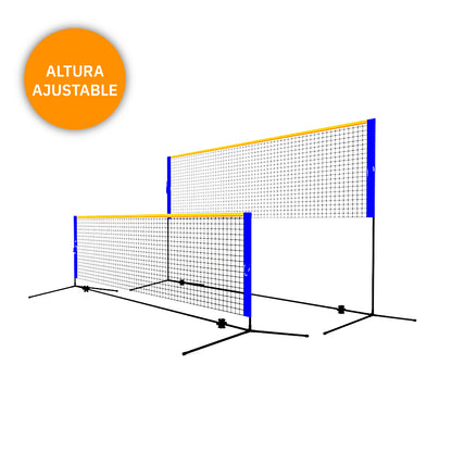 Red Badminton con Parantes portables y Red con Bolso 5 metros