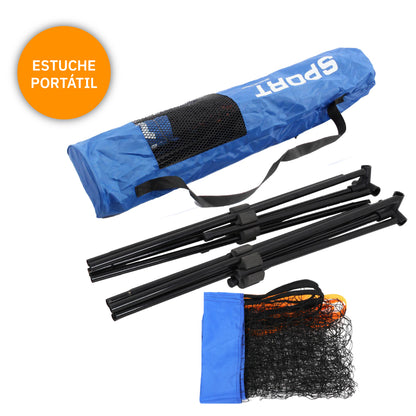 Red Badminton con Parantes portables y Red con Bolso 5 metros