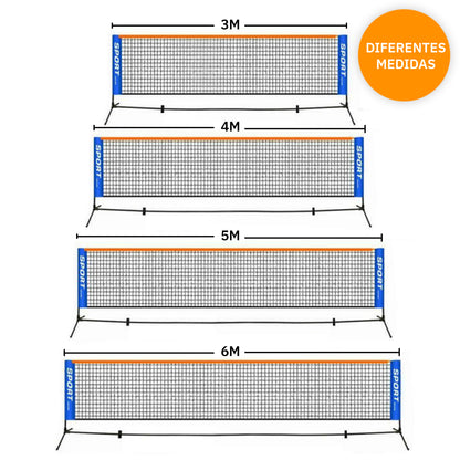 Red Badminton con Parantes portables y Red con Bolso 5 metros