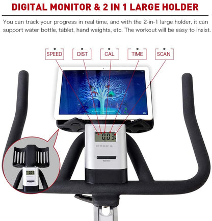 Bicicleta estática Spinning Magnética Volante 15.8 Kg Prof - Alto Trafico X2