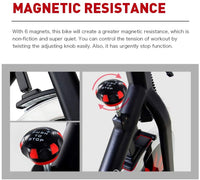 Bicicleta estática Spinning Magnética Volante 15.8 Kg Prof - Alto Trafico X2