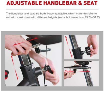 Bicicleta estática Spinning Magnética Volante 15.8 Kg Prof - Alto Trafico X2