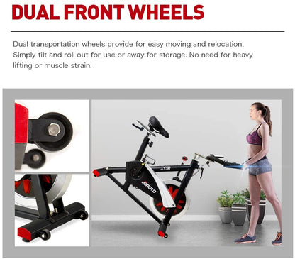 Bicicleta estática Spinning Magnética Volante 15.8 Kg Prof - Alto Trafico X2