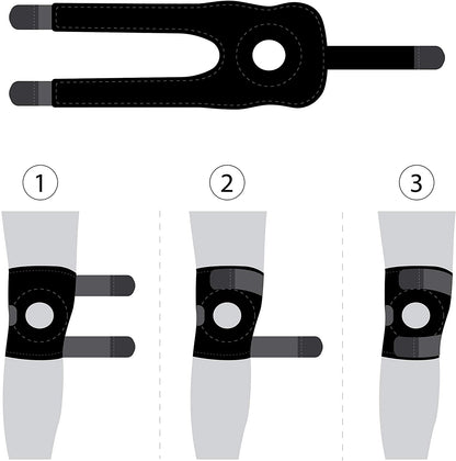 Rodillera rotuliana menisquera ajustable - Saibike