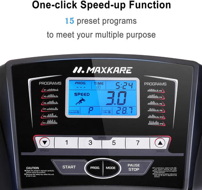 Trotadora 2.5 HP Plegable pantalla LCD - 15 programas