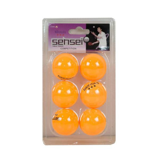 Set 6 unidades Pelota Sensei 3 estrellas - Marca Sensei