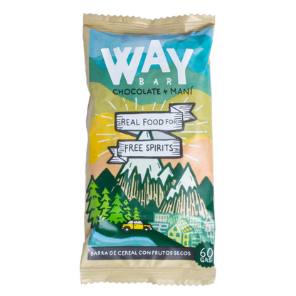 CAJA WAY BARRITAS ENERTICAS VEGANA – DISPLAY 16 UNIDADES SNACK BAR