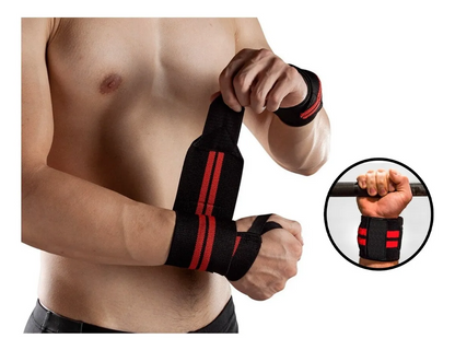 PAR Muñequera Crossfit con velcro - Gym Calistenia Gimnasia