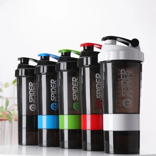 Shaker Botella Mezclador Batidos Proteina 500ml Fitness Gim - Azul