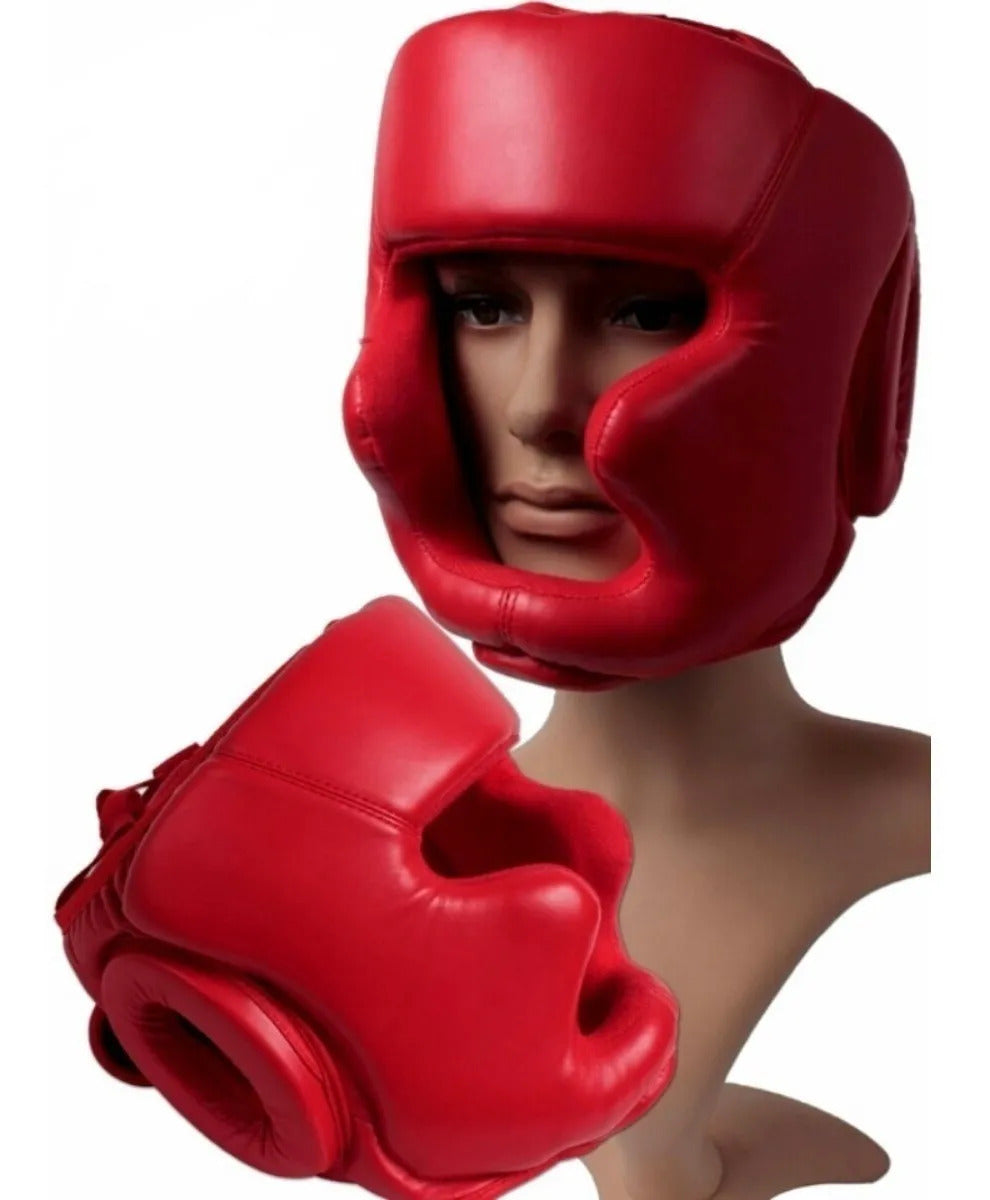 Casco Boxeo Rojo Talla M