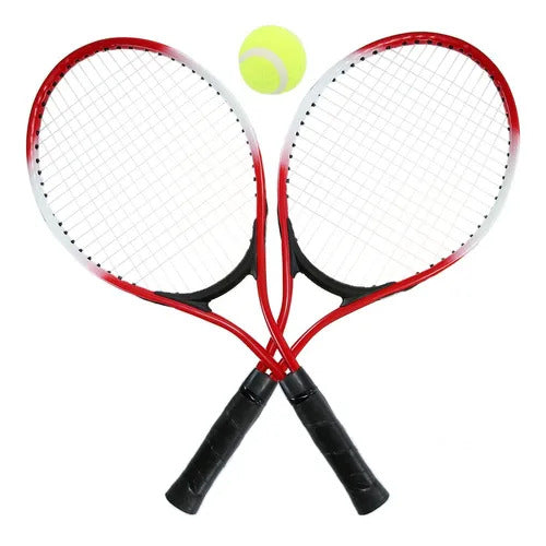 Pack 2 Raquetas Tenis Principiantes Amateur + Pelota