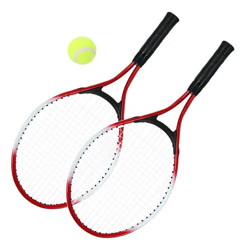 Pack 2 Raquetas Tenis Principiantes Amateur + Pelota