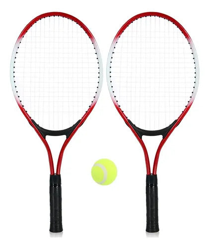 Pack 2 Raquetas Tenis Principiantes Amateur + Pelota