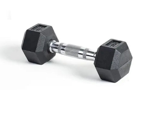 Mancuerna Hexagonal Caucho Goma Crossfit Funcional 2.5 Kg - UNIDAD