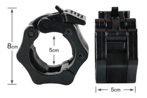 Seguros Barra Lockjaw Grip Collarines Halterofilia - OLIMPICO 50mm