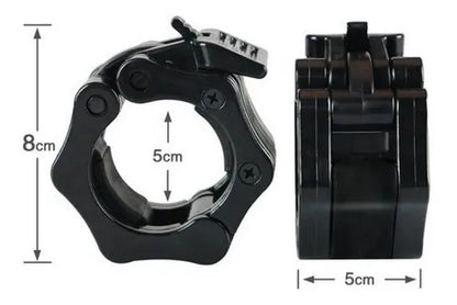 Seguros Barra Lockjaw Grip Collarines Halterofilia - OLIMPICO 50mm