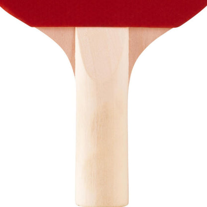 Set Paleta Raqueta Ping Pong + 3 pelotas - mango madera natural
