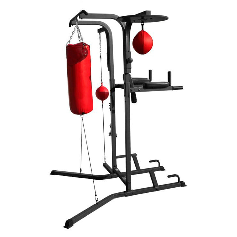 Torre estación Jaula multifunciones - Full PRO Boxeo Dominadas Incluye Punching y pera