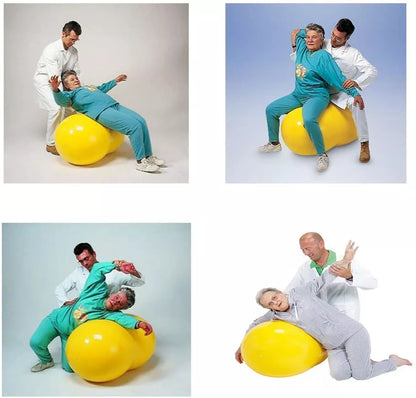 Balón Ovalado Pilates Yoga Tipo Maní 90x45cm -rehabilitación