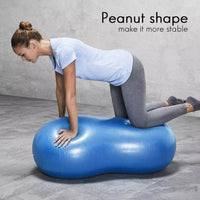 Balón Ovalado Pilates Yoga Tipo Maní 90x45cm -rehabilitación