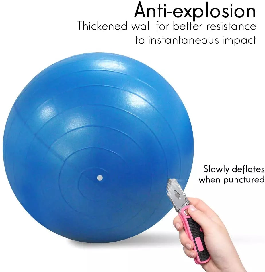 Balón Ovalado Pilates Yoga Tipo Maní 90x45cm -rehabilitación