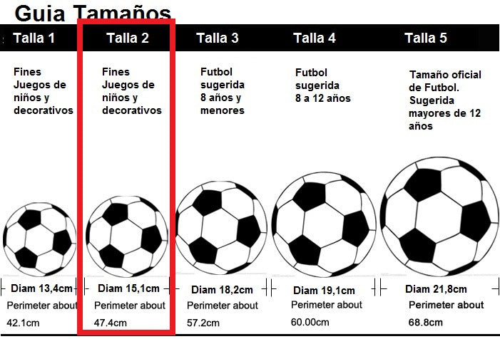 BALON FUTBOL NIÑO MINSA N2 - Colores