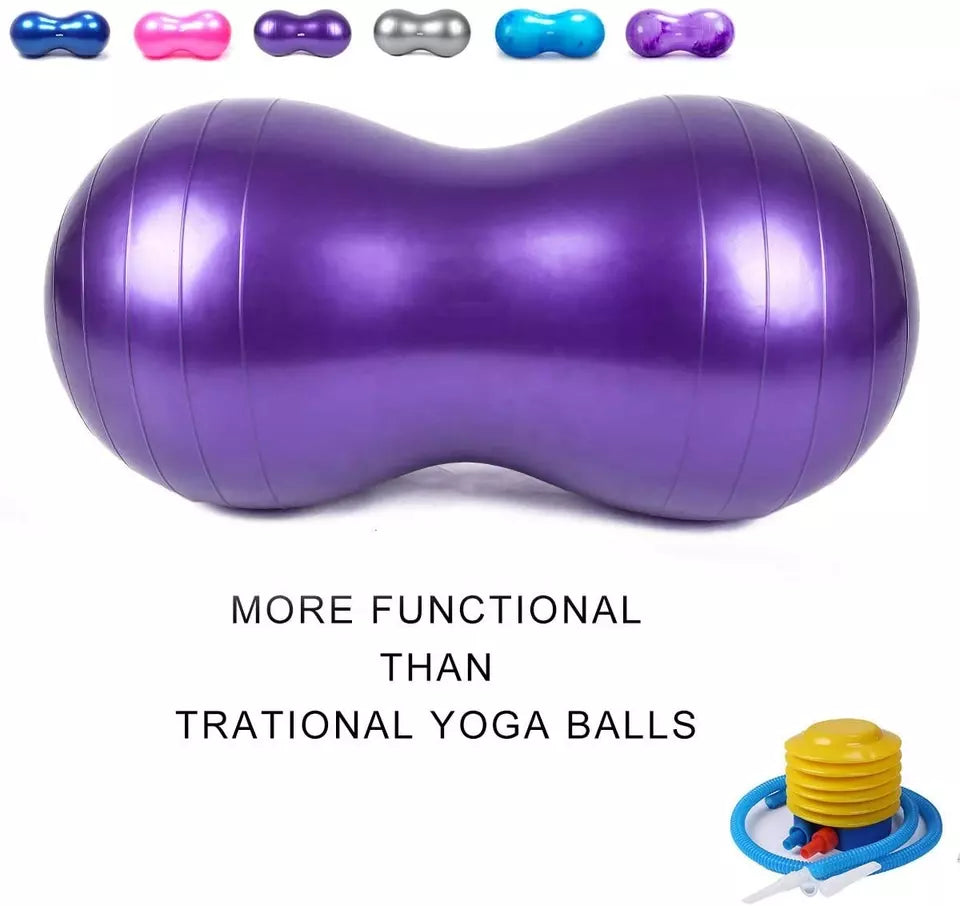 Balón Ovalado Pilates Yoga Tipo Maní 90x45cm -rehabilitación