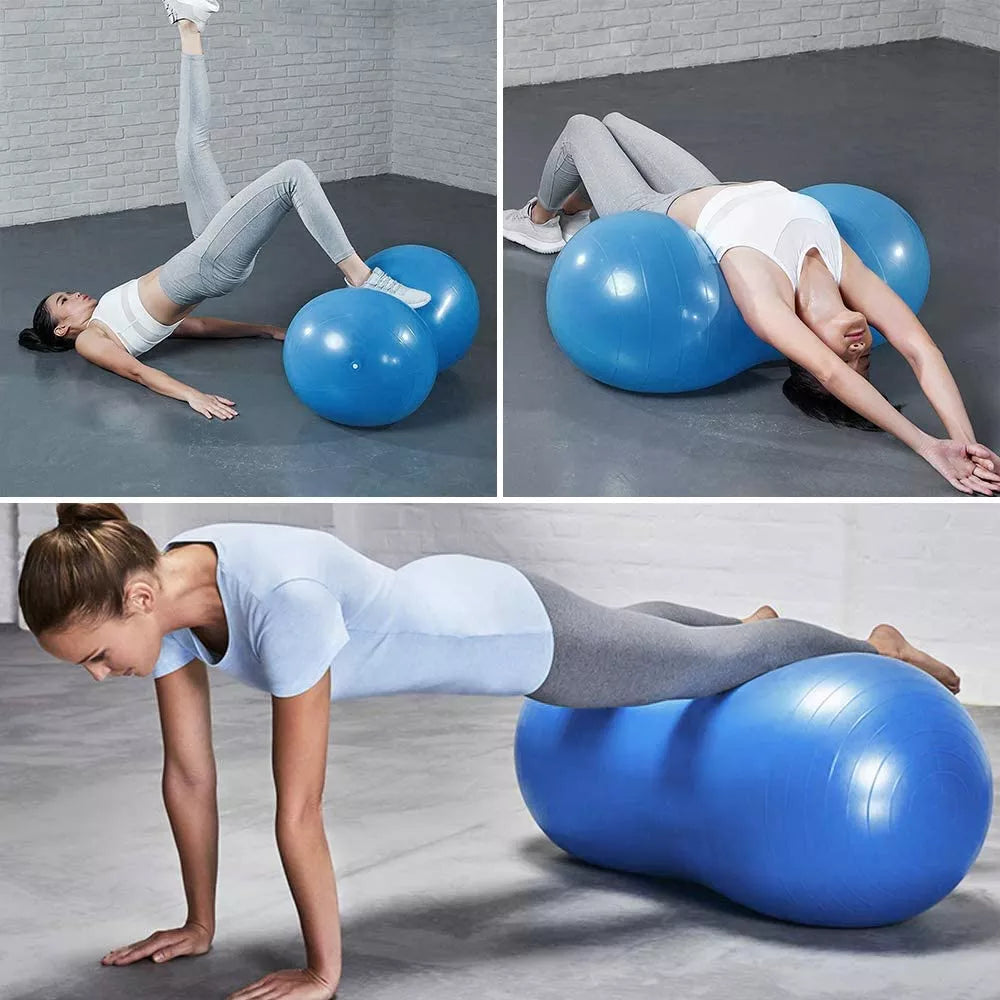 Balón Ovalado Pilates Yoga Tipo Maní 90x45cm -rehabilitación