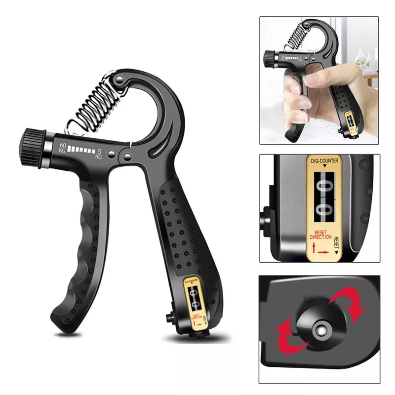 Hand Grip Con Contador Regulador - de 5 a 60 Kg - Surtido