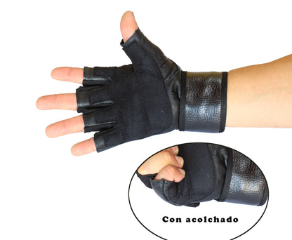 Guante gimnasio con muñequera