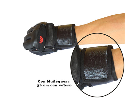 Guante gimnasio con muñequera