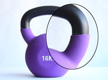 Kettlebell 16 Kg Acero recubiertas con Neopreno