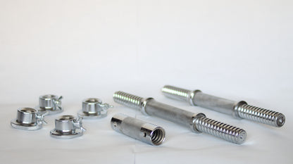 Kit Dumbell Mancuerna Acero cromado regulable - 15KG