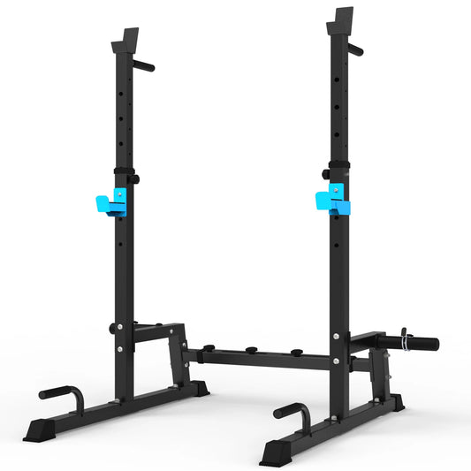 Atril tipo Rack olímpico ajustable - Multifuncion Squat Press Banca Fondos - 855