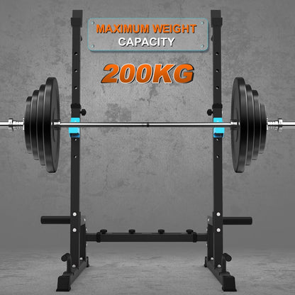 Atril tipo Rack olímpico ajustable - Multifuncion Squat Press Banca Fondos - 855