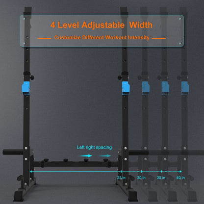 Atril tipo Rack olímpico ajustable - Multifuncion Squat Press Banca Fondos - 855