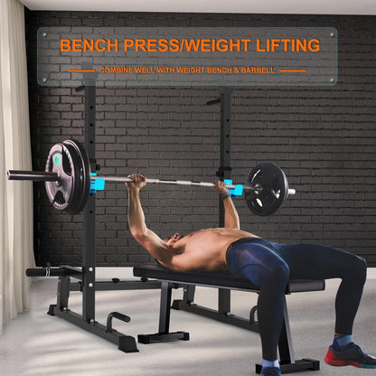 Atril tipo Rack olímpico ajustable - Multifuncion Squat Press Banca Fondos - 855