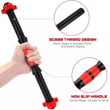 Pack PAR Mancuernas cementada PVC + Union + discos 20 Kg