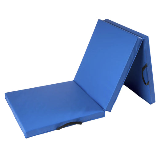 Colchoneta Plegable 150x50x5 - Azul - 2 Pliegues