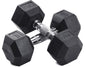 PAR Mancuerna Hexagonal Caucho Goma Crossfit Funcional 7.5 Kg PAR