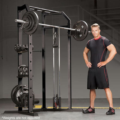 Jaula Rack +Dominadas +Polea +Multifuncion HomeGym - 3551