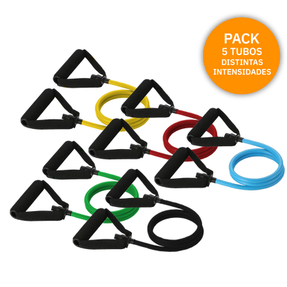 Pack De 5 Tubos Independientes Con Manillas - Ejercicio 168