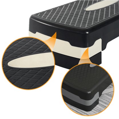 Pack Step aerobico 2 niveles + Set bandas elásticas